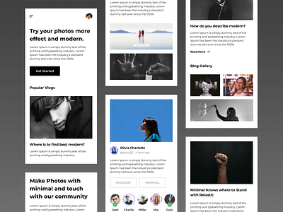 Photo Maker - Minimal and Modern minimal mobile homepage modern photo photo maker