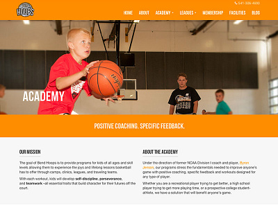 Bend Hoops - Academy Page