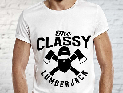 The classy lumber jack tshirt design branding design illustration tshirt tshirt art tshirt design tshirtdesign tshirts typography vector