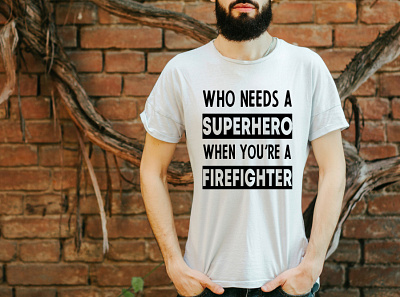 FIREFIGHTER tshirt design branding design illustration tshirt tshirt art tshirt design tshirtdesign tshirts typography vector