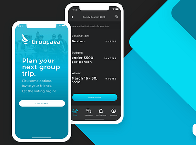 Groupava app design ui ux design
