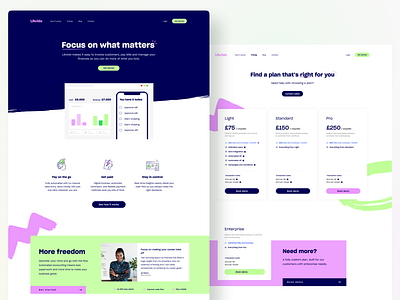 Likvido's website design fintech website graphic design landing page saas landing page saas website software landing page ui web design website design