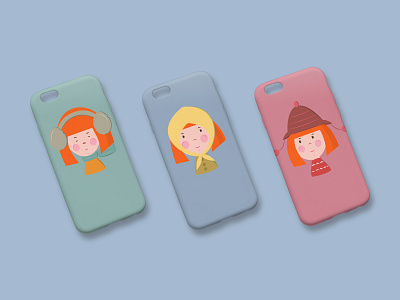 Alani Girl/Character Design/Iphone Case cartooning character design iphone case little ginger girl redhead girl