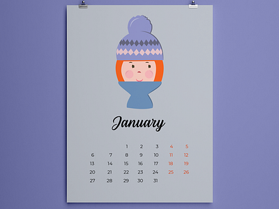 CALENDAR DESIGN/2020 alanigirl calendar calendardesign character characterdesign concept creative illustration redhead redheadgirl