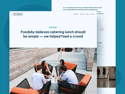 Foundry Website agency agency website case study product design website