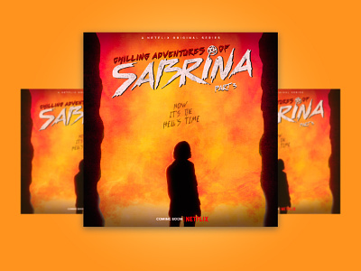 Sabrina's fan poster chilling adventures of sabrina design fan art fan poster illustrator netiflix photoshop poster sabrina serie