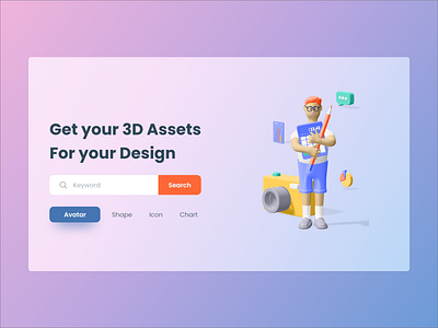 3D Assets Landing Page