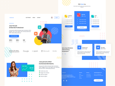 Redesign Kontenesia - SEO Web App