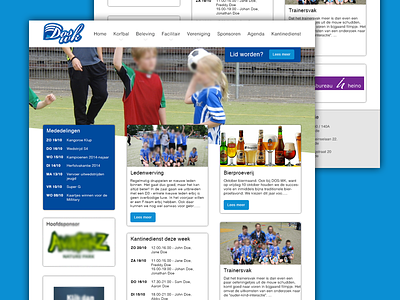 Website redesign sports club club design doswk korfball matedo portfolio redesign sport sports sportsclub webdesign website