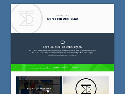 Portfolio website Marco ten Donkelaar