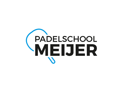 Padelschool Meijer branding design identity lessons logo mark paddle padel racket tennis