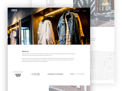 Fres Store website clothes clothing design interface luxury ui webdesign website