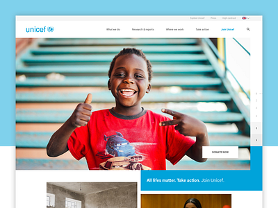 Unicef concept redesign