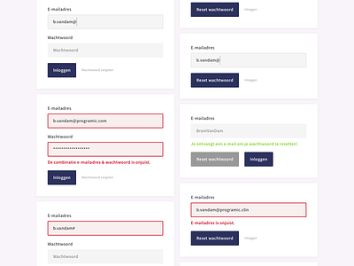 Input fields & states