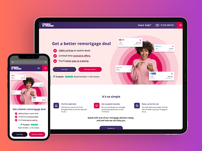 Finding Mortgages Redesign reponsive ui ux website