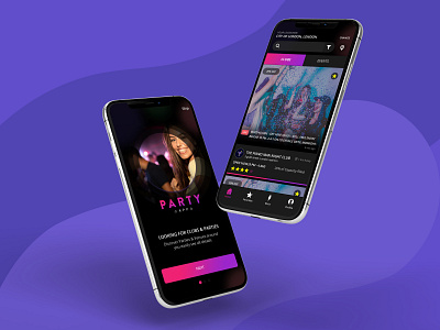 Party app UI Design app app design app ui design design app mobile pixel ui