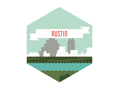 Austin City Badge austin badge city flat illustration texas