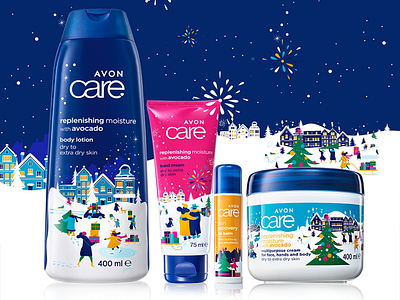 Christmas 2020 packaging design for Avon