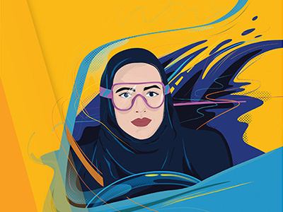 SAP Women Drive cover illustration character commercial illustration graphic design illustration vector illustration women drive