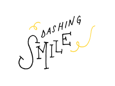 Valuables: 1 Dashing Smile animation cute gif happy letters positive smile typography valuable yellow