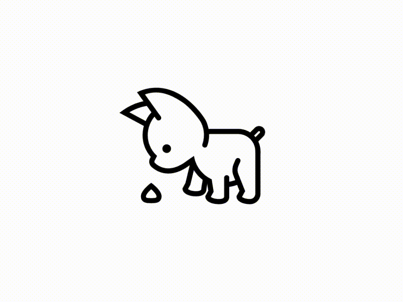 qu'est-ce que c'est? animation cute dog gif icon illustration poop