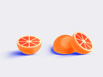 grapefruit citrus design food fruit grapefruit illustration orange pink simple