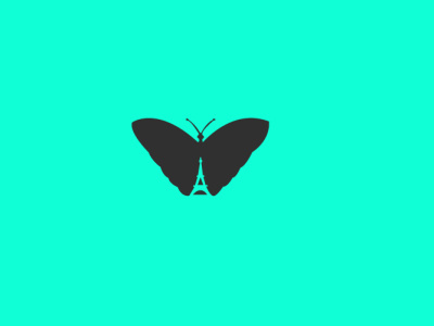 french butterfly  logo designs