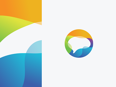 Brain wave brain brand branding colorful logo identity illustration logo design mark minimalist modern sun symbol symbol icon symbols wave waves