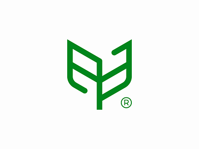 N Firm branding firmlogo identity illustration initials leaf logo logotype mark minimalist monogram symbol tree