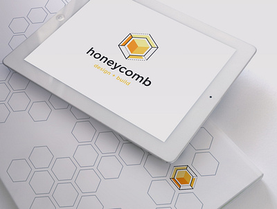 Honey Comb brand branding hexagon honeybee honeycomb identity illustration initials mark minimalist monogram symbol