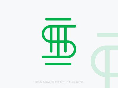 S + pillar branding identity initials lawlogo lettermark logo logotype mark minimalist monogram pillar