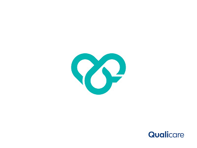 Q + Heart brand branding care design heart icon identity illustration initials letterform logo logotype mark minimalist minimalist logo monogram q symbol