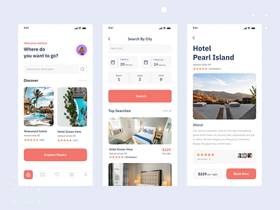 Hotel Booking App akramh2 app design devignedge mhmanik02 ui ui design uiux uix uixdesign ux