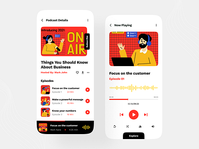 Podcast App UI Design