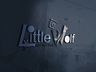 Logo Design Little Wolf branding design graphic design icon icon design illustration illustrator logo logo design logo ideas logo maker logo type typography vector