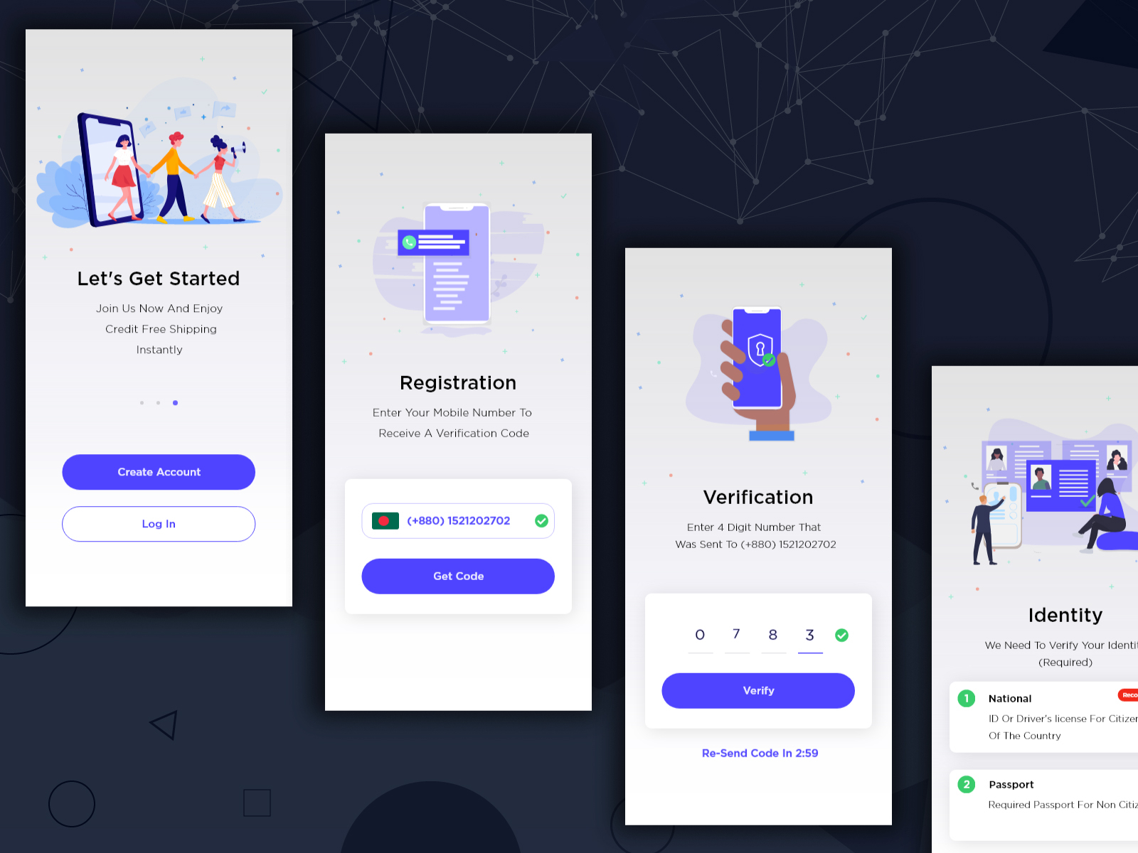 App UI - Sign Up by Md. Yasin Khan on Dribbble