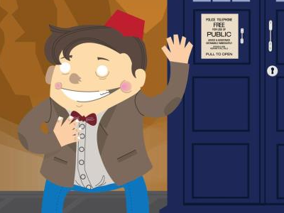 12/13, The Doctor bowtie complementary cool fanart fez tardis vector