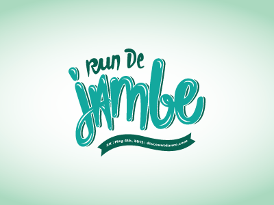 Run de Jambe - Approved banner event handlettering illustration logo typography vector