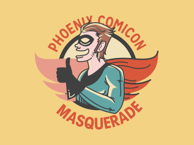PCC Masquerade comics illustration illustrator logo phoenix comicon superhero