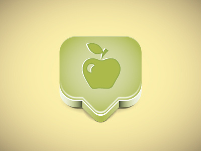 Apple Icon apple gradients icon minimal vector