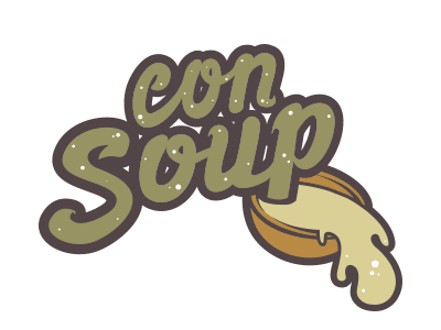 ConSoup hand lettering illustration illustrator logo typography vector