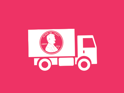 Penny Ground Shipping animation foliage illustration illustrator penny truck vector