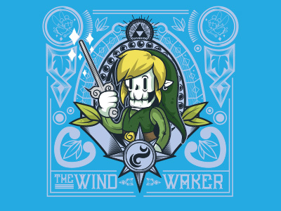 Link's Not Dead - The Wind Waker illustration illustrator legend of zelda link loz nintendo vector video games