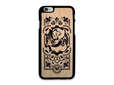 FPS King - Wooden Phone Case fps grim reaper illustrator maple product design video games wood