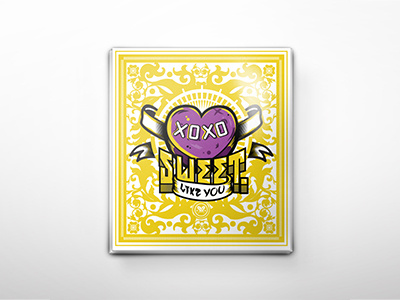 Sweet Like You Cards complementary filigree heart illustration illustrator typography valentines vector xoxo