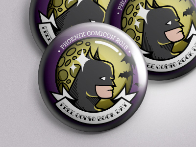 FCBD Button - Batman batman button comics dc geek illustration illustrator nerd vector