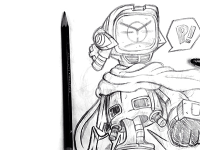 Lord Canti - Sketch anime canti flcl illustration illustrator japan pencil robot rough sketch
