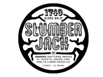 1740 Beard Balm – Slumber Jack Label