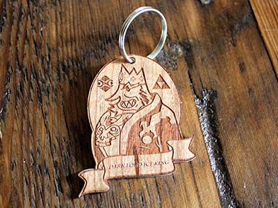 Dark Lord Iceking Keychain adventure time gannondorf iceking illustration illustrator karvt laser engrave legend of zelda