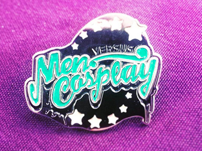 Men VS Cosplay 2016 Enamel Pin enamel pin illustration illustrator productdesign type typography vector